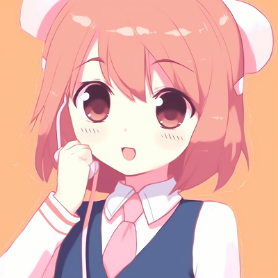 Image For Post | Yui flashing a peace sign, marked by an exuberant expression and playful pose. anime themed pfp for school pfp for discord. - [Cute Profile Pictures for School Collections](https://hero.page/pfp/cute-profile-pictures-for-school-collections)