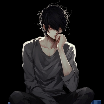 Image For Post | The silhouette of L, mosaic background, and use of negative space. best anime guys pfp pfp for discord. - [anime guys pfp suggestions](https://hero.page/pfp/anime-guys-pfp-suggestions)