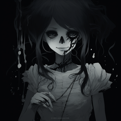 Image For Post | A profile that exudes horror but with a touch of aestheticism, strong shadows and pale colors. scary anime pfp with aesthetic touch pfp for discord. - [Scary Anime PFP Collection](https://hero.page/pfp/scary-anime-pfp-collection)