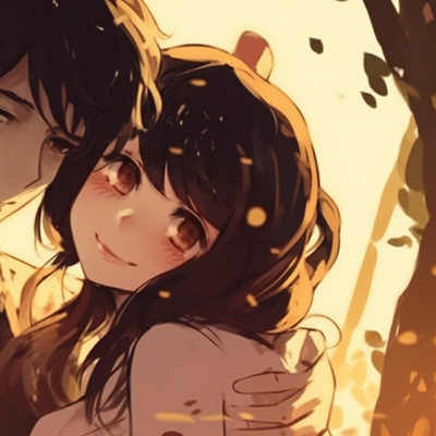 Image For Post | Two characters against a sunset backdrop, sharing a warm smile under an orange sky. stunning matching pfp for bf and gf pfp for discord. - [matching pfp for bf and gf, aesthetic matching pfp ideas](https://hero.page/pfp/matching-pfp-for-bf-and-gf-aesthetic-matching-pfp-ideas)
