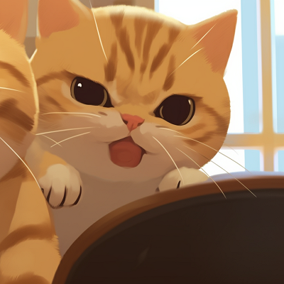 Image For Post | Two Persian characters, one batting at the other's tail, rich textures detailing the fur, lavish Persian rug in the background. cute cat illustration matching pfp pfp for discord. - [cute cat matching pfp, aesthetic matching pfp ideas](https://hero.page/pfp/cute-cat-matching-pfp-aesthetic-matching-pfp-ideas)
