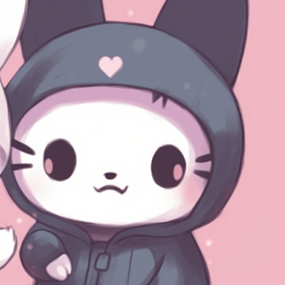 Image For Post | Two characters, distinctive Badtz-Maru designs with contrasting monochromatic tones. sanrio adorable matching pfp pfp for discord. - [sanrio matching pfp, aesthetic matching pfp ideas](https://hero.page/pfp/sanrio-matching-pfp-aesthetic-matching-pfp-ideas)