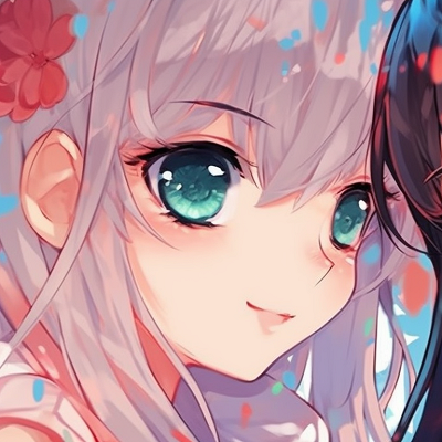 Image For Post | Two anime characters in school uniforms, cheerful expressions, bright lighting. unique matching pfp cute styles pfp for discord. - [matching pfp cute, aesthetic matching pfp ideas](https://hero.page/pfp/matching-pfp-cute-aesthetic-matching-pfp-ideas)