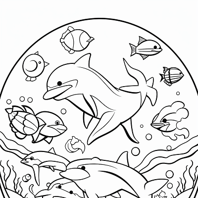 Image For Post Underwater Valentine's Day - Printable Coloring Page