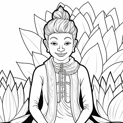 Image For Post The Frog Prince Fairytale Scene - Printable Coloring Page