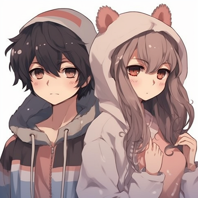 Image For Post | Anime boy and girl profile picture synced by emotion and setting, with vibrant colors and depth of perspective. best boy and girl matching anime pfp - [Matching Anime PFP Best Friends Collection](https://hero.page/pfp/matching-anime-pfp-best-friends-collection)