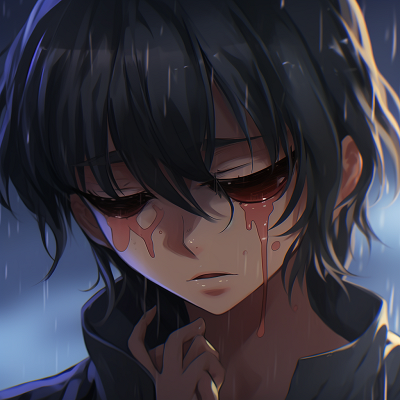 Image For Post | An image of a shattered anime character, the despair evident in the fragmented art style and melancholic color palette. animated depressed anime pfp icons - [Depressed Anime PFP Collection](https://hero.page/pfp/depressed-anime-pfp-collection)
