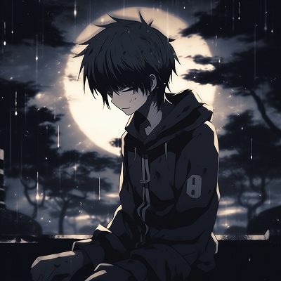 Image For Post | Naruto under dimly lit moonlight, subdued colors to indicate loneliness. depressed anime pfp features naruto - [Depressed Anime PFP Collection](https://hero.page/pfp/depressed-anime-pfp-collection)