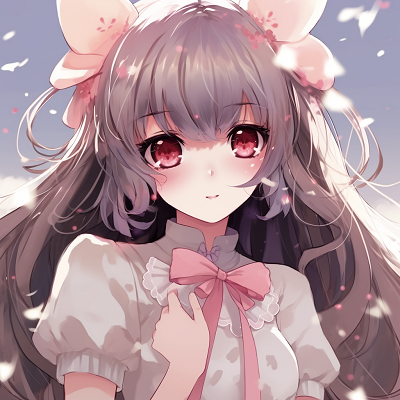 Image For Post | A close-up view of a Lolita girl character with expressive eyes and pastel colors. 512x512 anime pfp for girls - [512x512 Anime pfp Collection](https://hero.page/pfp/512x512-anime-pfp-collection)