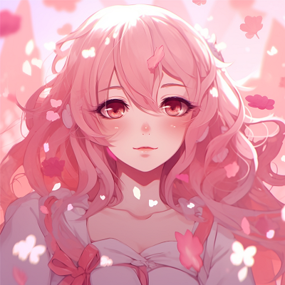 Image For Post | Anime profile picture with bubbly personality, flushed cheeks and bright pink tones. animated pink anime pfps - [Pink Anime PFP](https://hero.page/pfp/pink-anime-pfp)