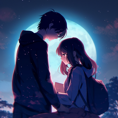 Image For Post | Anime couple in peaceful embrace under starry night, calming tones and soft lines. adorable anime couple pfp - [Anime Couple pfp](https://hero.page/pfp/anime-couple-pfp)