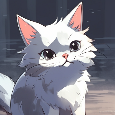 Image For Post Anime Cat Glance - stylish anime cat drawings pfp