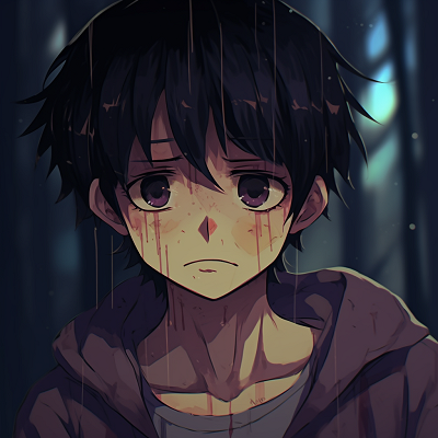 Image For Post | A downcast Luffy, the sadness is accentuated by the heavy shading. most poignant anime sad pfps - [Anime Sad Pfp Central](https://hero.page/pfp/anime-sad-pfp-central)