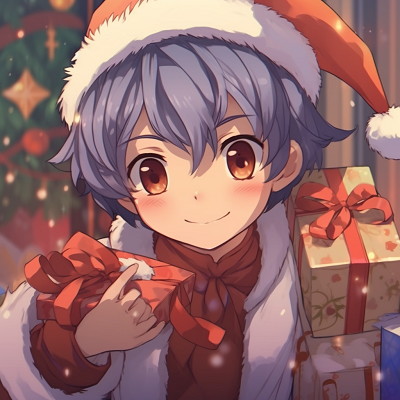 Image For Post | Scene of Anime boy surrounded by snowflakes, soft shading and pastel colors. anime boy christmas pfp - [christmas pfp anime](https://hero.page/pfp/christmas-pfp-anime)