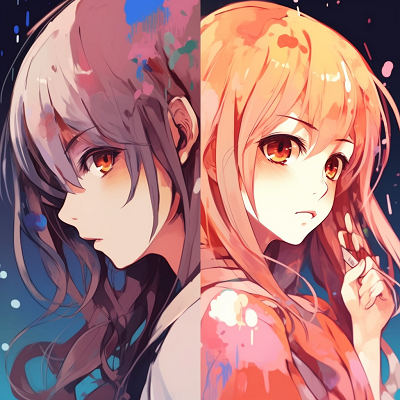 Image For Post | Anime partners in deep concentration, linework focuses on their intense expressions. vibrant matching anime pfpHD, free download - [matching anime pfp](https://hero.page/pfp/matching-anime-pfp)