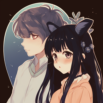 Image For Post | Close-up of Satsuki with Totoro, muted hues and detailed linework. aesthetically pleasing anime pfp matching - [anime pfp matching concepts](https://hero.page/pfp/anime-pfp-matching-concepts)