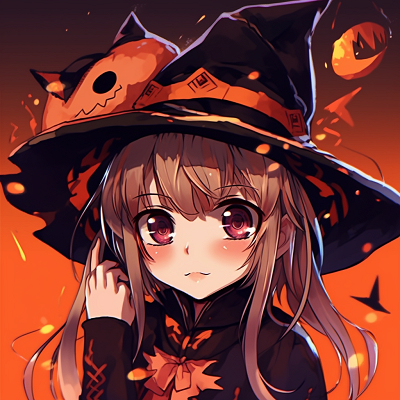 Image For Post | Close-up of a Halloween themed anime girl, pastel shades and aesthetic details in the background. cute halloween anime pfp - [Halloween Anime PFP Spotlight](https://hero.page/pfp/halloween-anime-pfp-spotlight)