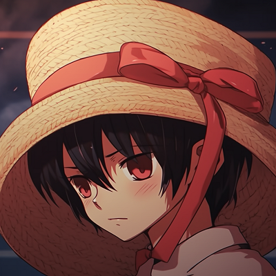 Image For Post | Closeup of Monkey D. Luffy's straw hat, detailed straw texture and bold red ribbon. quality good anime pfp - [Good Anime PFP Selection](https://hero.page/pfp/good-anime-pfp-selection)