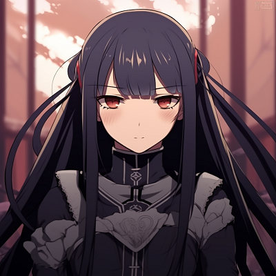 Image For Post | Dark-themed anime girl profile picture with intimidating expression, saturated tones and intricate details sus anime girl pfp images - [sus anime pfp images](https://hero.page/pfp/sus-anime-pfp-images)