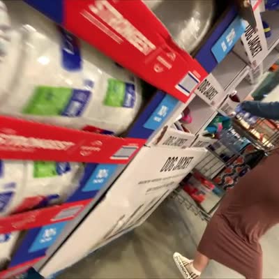 Image For Post Examine Vol. 43 A Latina Causing Creases in her Dress while Grocery Shopping 🤳