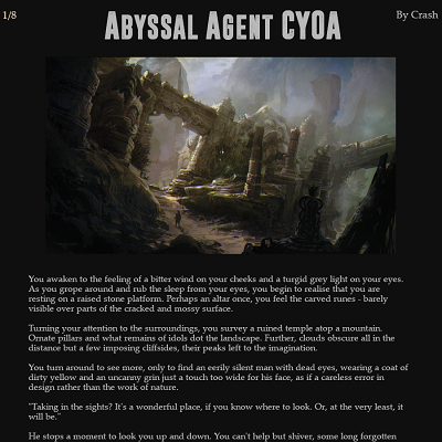 Image For Post Abyssal Agent CYOA by Crash