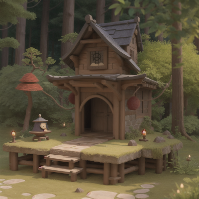 Image For Post Anime, medieval castle, hidden trapdoor, forest, wizard's hat, sushi, HD, 4K, AI Generated Art
