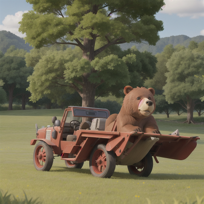 Image For Post Anime, airplane, celebrating, farm, forest, bear, HD, 4K, AI Generated Art