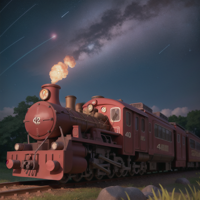 Image For Post Anime, train, saxophone, meteor shower, doctor, cat, HD, 4K, AI Generated Art