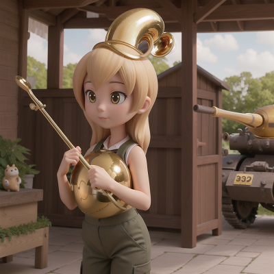 Image For Post Anime, zookeeper, golden egg, market, trumpet, tank, HD, 4K, AI Generated Art