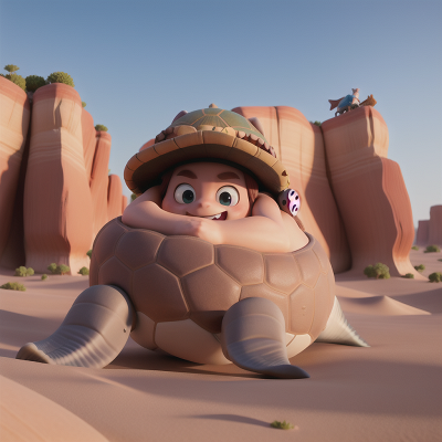 Image For Post Anime, troll, whale, hat, turtle, desert, HD, 4K, AI Generated Art