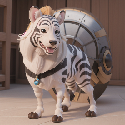 Image For Post Anime, zebra, laughter, dog, scientist, shield, HD, 4K, AI Generated Art