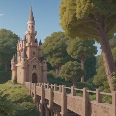 Image For Post Anime, treasure, castle, forest, train, fairy, HD, 4K, AI Generated Art