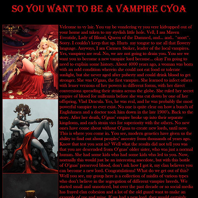 Image For Post So you want to be a Vampire CYOA