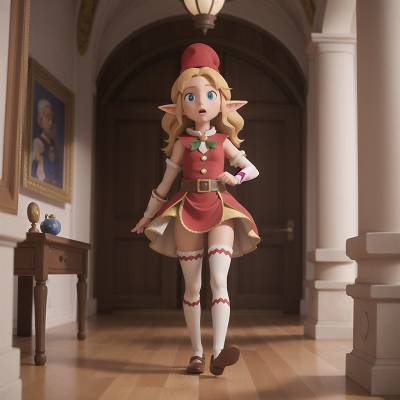 Image For Post Anime, elf, circus, museum, bravery, confusion, HD, 4K, AI Generated Art
