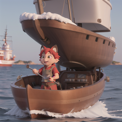 Image For Post Anime, chef, boat, mechanic, fox, snow, HD, 4K, AI Generated Art