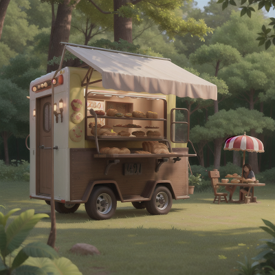 Image For Post Anime, forest, sphinx, treasure, bakery, taco truck, HD, 4K, AI Generated Art