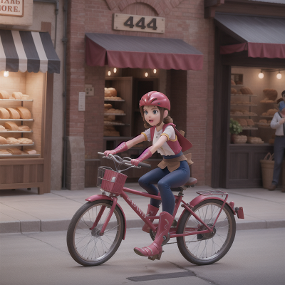 Image For Post Anime, bakery, surprise, romance, bicycle, gladiator, HD, 4K, AI Generated Art