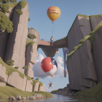 Image For Post Anime, scientist, camera, balloon, whale, earthquake, HD, 4K, AI Generated Art