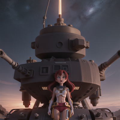Image For Post Anime, space station, joy, betrayal, tank, cyborg, HD, 4K, AI Generated Art