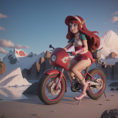 Image For Post Anime, mermaid, romance, avalanche, bicycle, mechanic, HD, 4K, AI Generated Art
