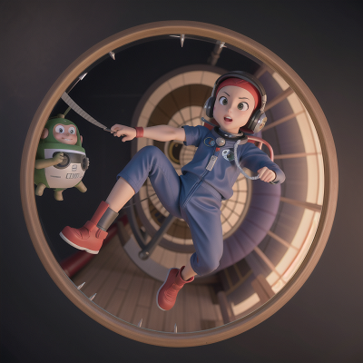 Image For Post Anime, ninja, astronaut, monkey, helicopter, enchanted mirror, HD, 4K, AI Generated Art
