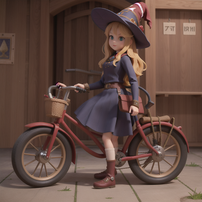 Image For Post Anime, witch, vikings, submarine, bicycle, museum, HD, 4K, AI Generated Art