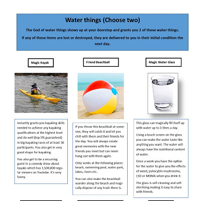 Image For Post 6 Water Things (Choose 2) CYOA