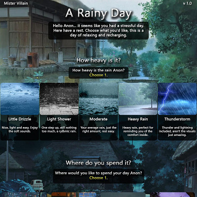Image For Post Mister Villain's A Rainy Day CYOA