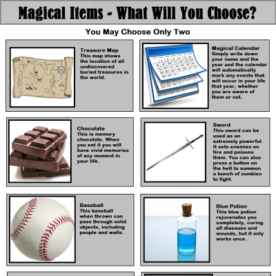 Image For Post Magical Items CYOA by CherryJustice