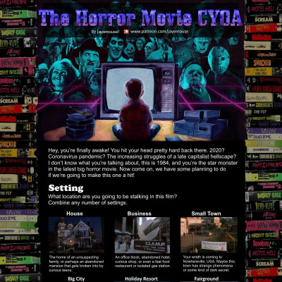 Image For Post The Horror Movie CYOA - Be The Monster! by jayemouse
