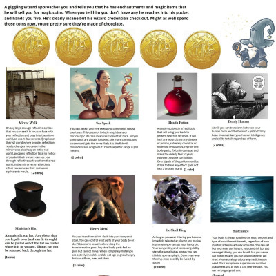 Image For Post Chocolate Coins (Crazy Wizard CYOA) by SeanC84