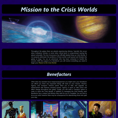 Image For Post Mission to the Crisis Worlds v1.2 CYOA