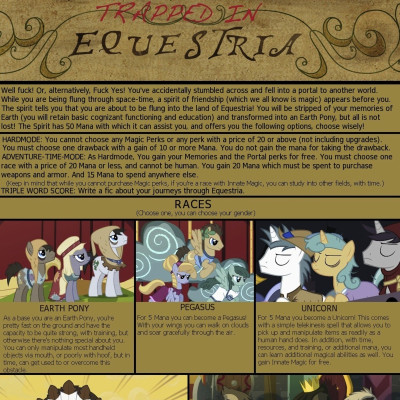 Image For Post Trapped In Equestria CYOA