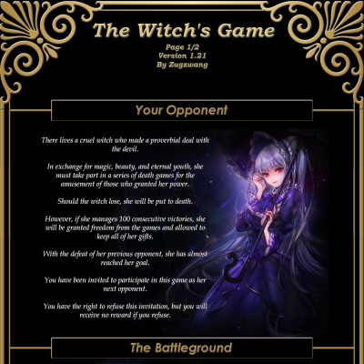 Image For Post The Witch's Game 1.21 CYOA by Zugzwang from /tg